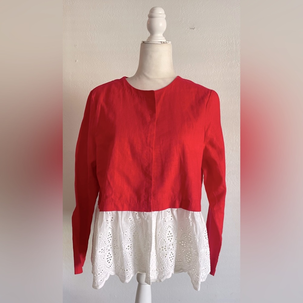 🍁50% Off Fall Sale RIVA Raime Eyelet Lace Trimmed Bolero Jacket